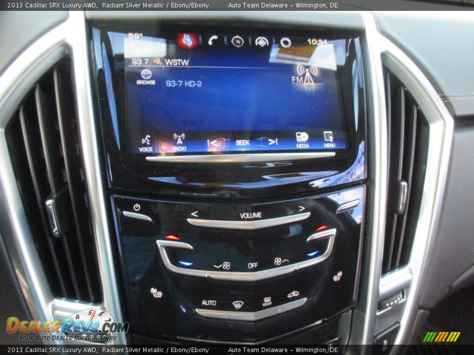 2013 Cadillac SRX Luxury AWD Radiant Silver Metallic / Ebony/Ebony Photo #16