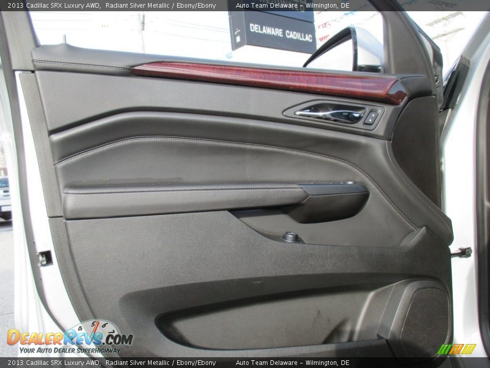 2013 Cadillac SRX Luxury AWD Radiant Silver Metallic / Ebony/Ebony Photo #24