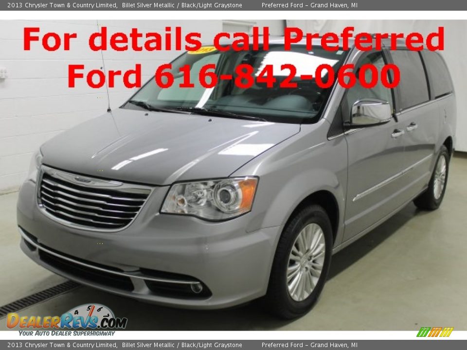 2013 Chrysler Town & Country Limited Billet Silver Metallic / Black/Light Graystone Photo #3