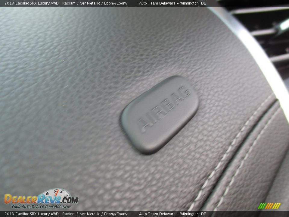 2013 Cadillac SRX Luxury AWD Radiant Silver Metallic / Ebony/Ebony Photo #36