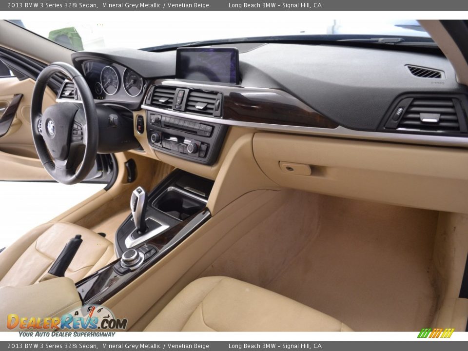 2013 BMW 3 Series 328i Sedan Mineral Grey Metallic / Venetian Beige Photo #13