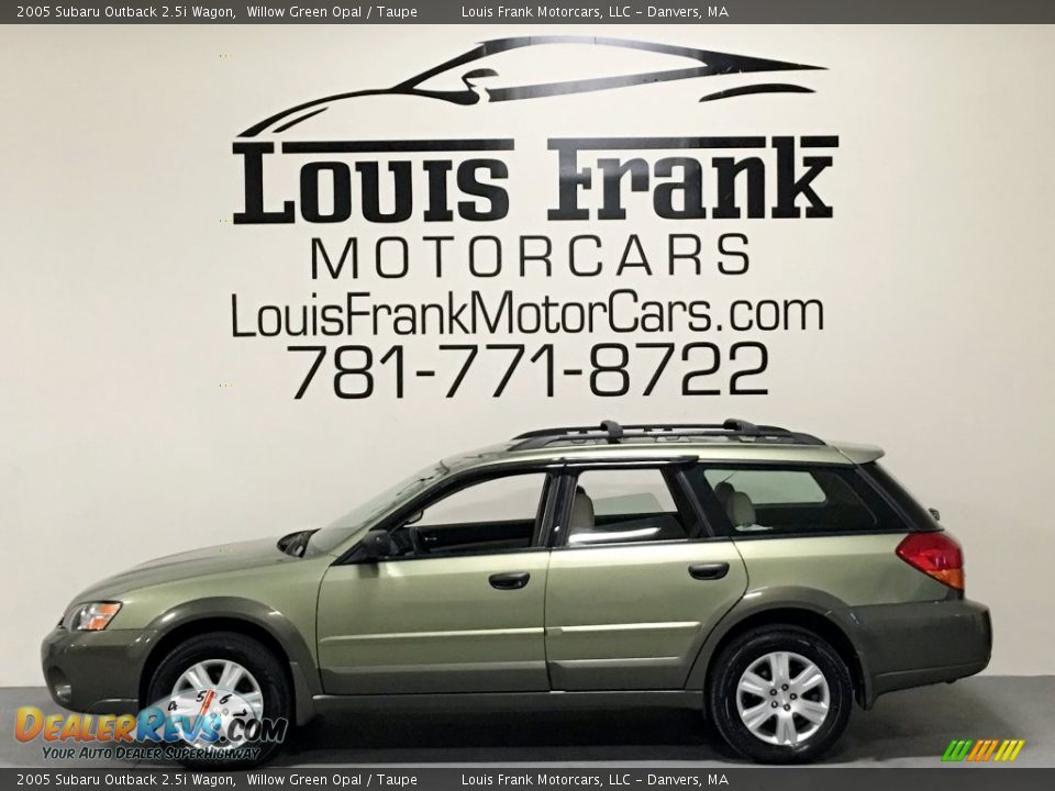 2005 Subaru Outback 2.5i Wagon Willow Green Opal / Taupe Photo #1