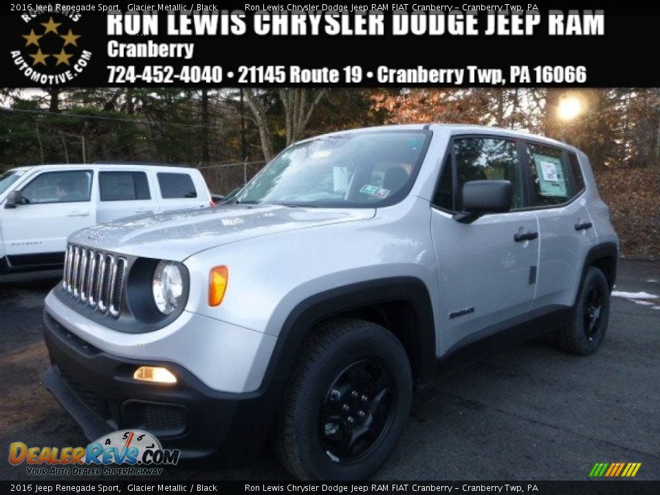 2016 Jeep Renegade Sport Glacier Metallic / Black Photo #1