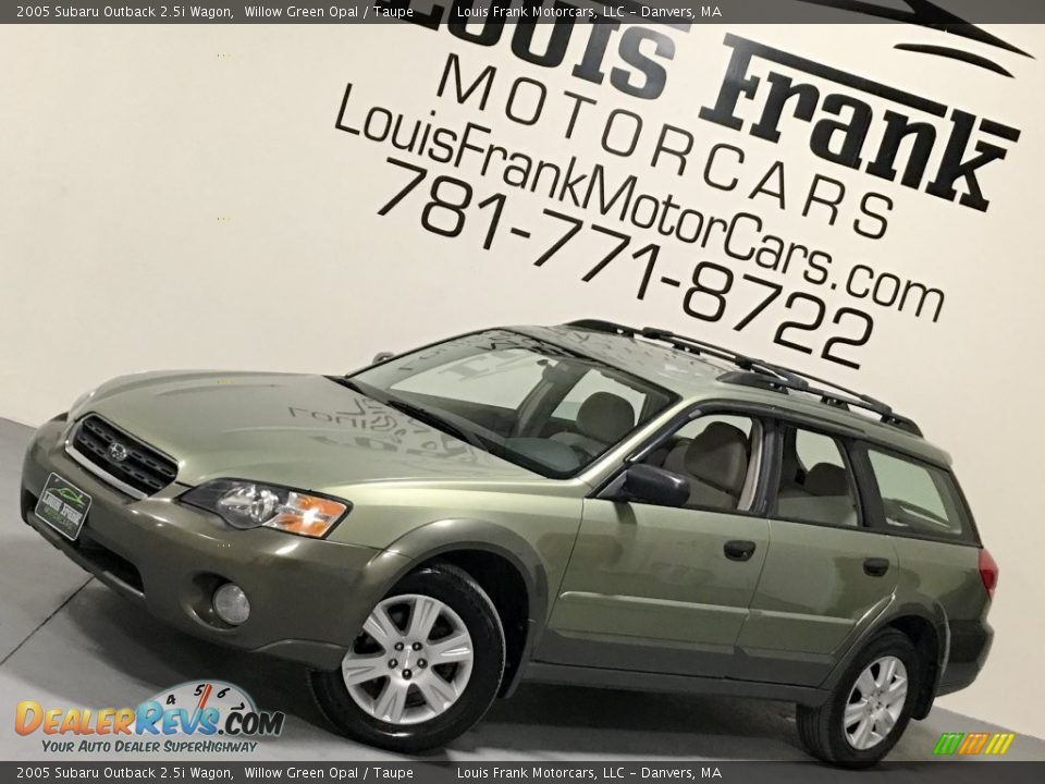 2005 Subaru Outback 2.5i Wagon Willow Green Opal / Taupe Photo #4