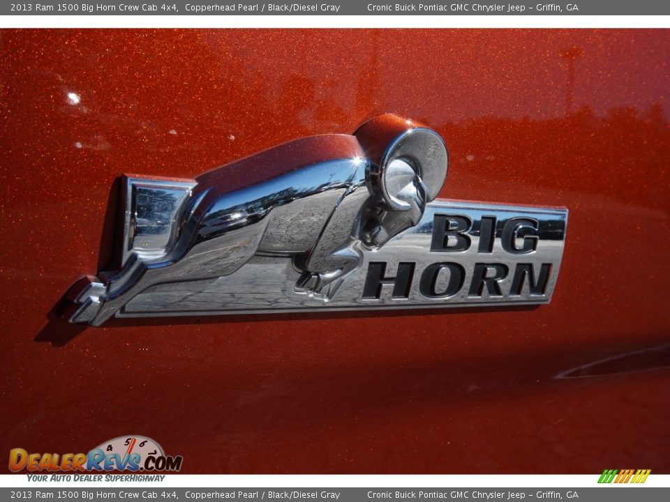 2013 Ram 1500 Big Horn Crew Cab 4x4 Copperhead Pearl / Black/Diesel Gray Photo #14