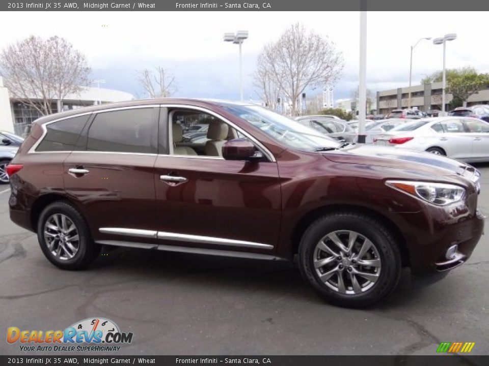 2013 Infiniti JX 35 AWD Midnight Garnet / Wheat Photo #7
