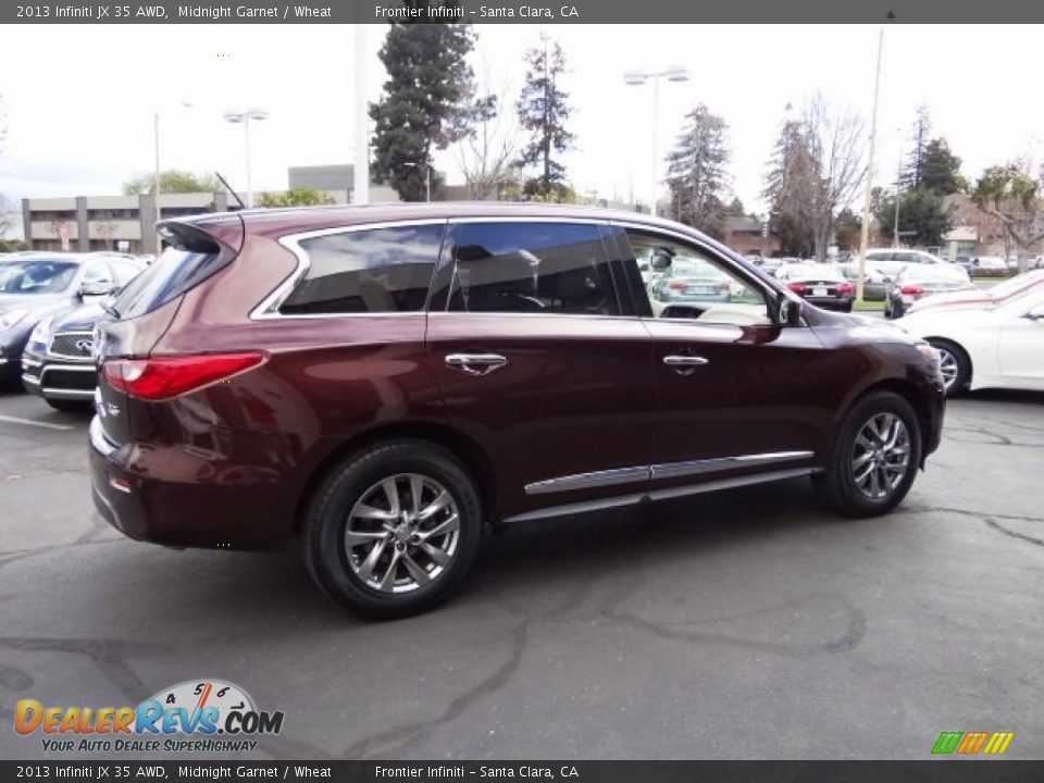 2013 Infiniti JX 35 AWD Midnight Garnet / Wheat Photo #10