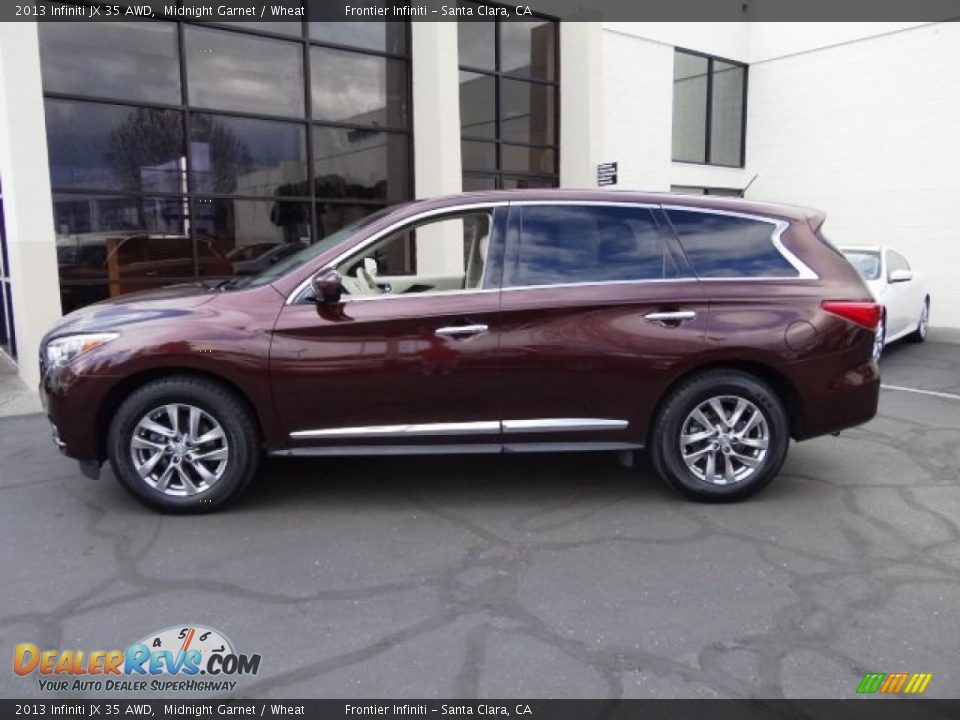 2013 Infiniti JX 35 AWD Midnight Garnet / Wheat Photo #15
