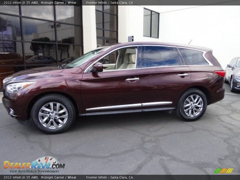 2013 Infiniti JX 35 AWD Midnight Garnet / Wheat Photo #16