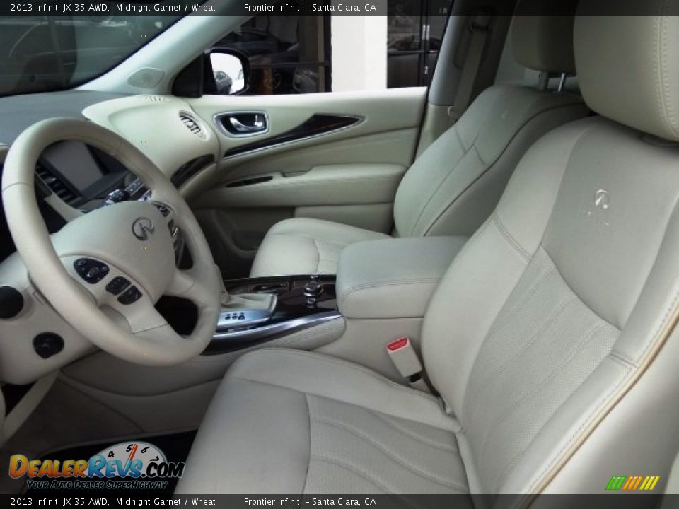 2013 Infiniti JX 35 AWD Midnight Garnet / Wheat Photo #18