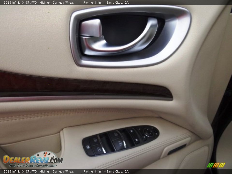 2013 Infiniti JX 35 AWD Midnight Garnet / Wheat Photo #19