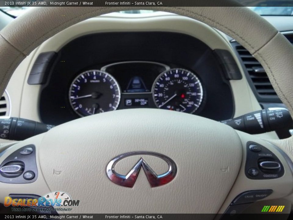 2013 Infiniti JX 35 AWD Midnight Garnet / Wheat Photo #21