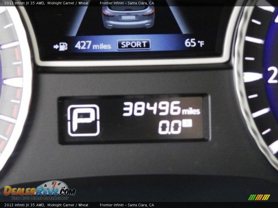 2013 Infiniti JX 35 AWD Midnight Garnet / Wheat Photo #23