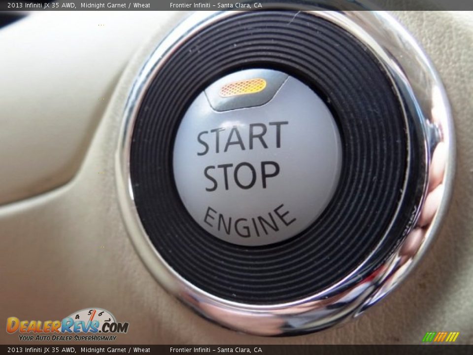 2013 Infiniti JX 35 AWD Midnight Garnet / Wheat Photo #24
