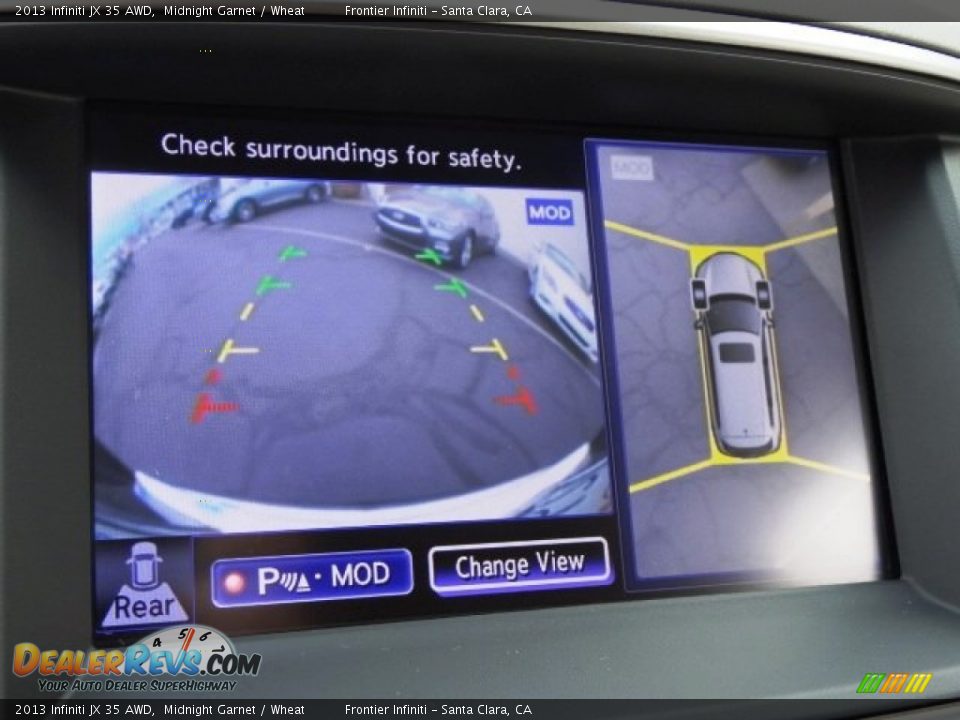 2013 Infiniti JX 35 AWD Midnight Garnet / Wheat Photo #27