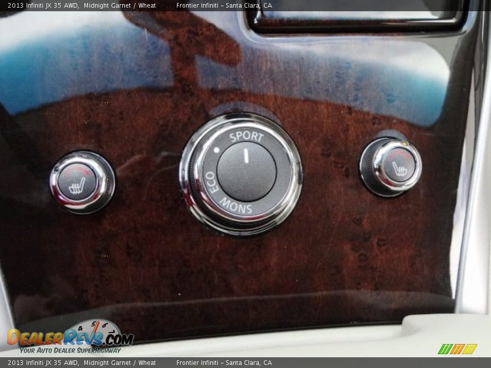 2013 Infiniti JX 35 AWD Midnight Garnet / Wheat Photo #28