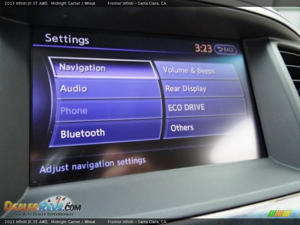 2013 Infiniti JX 35 AWD Midnight Garnet / Wheat Photo #30