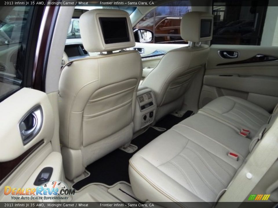 2013 Infiniti JX 35 AWD Midnight Garnet / Wheat Photo #31