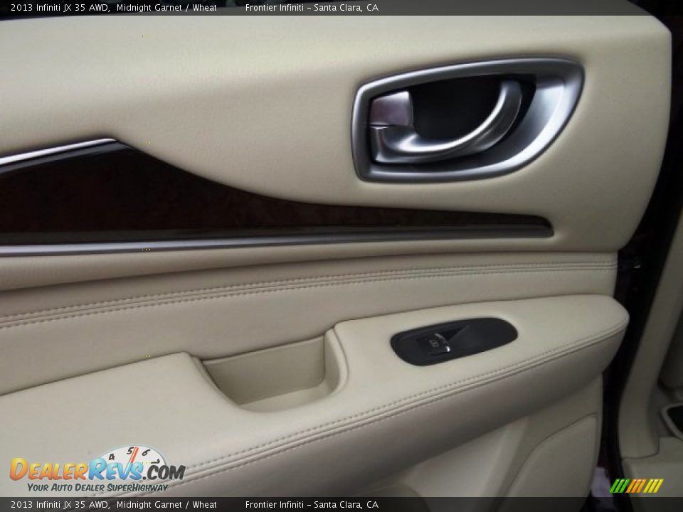 2013 Infiniti JX 35 AWD Midnight Garnet / Wheat Photo #33