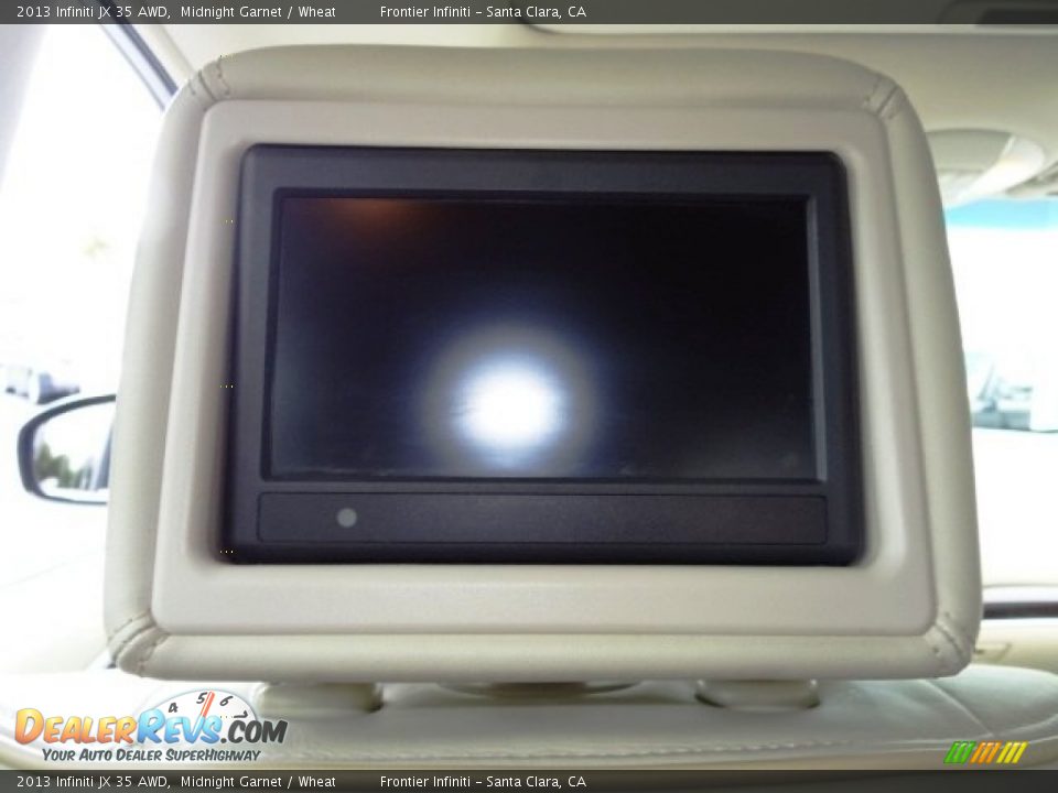 2013 Infiniti JX 35 AWD Midnight Garnet / Wheat Photo #35