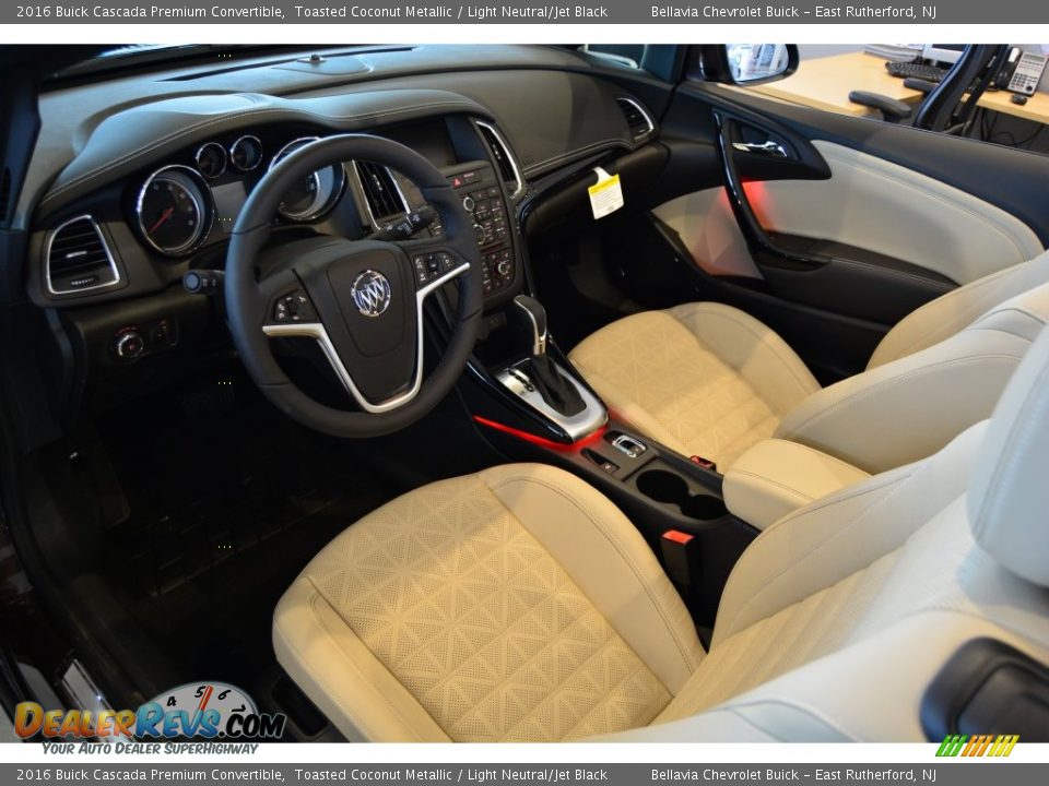 Light Neutral/Jet Black Interior - 2016 Buick Cascada Premium Convertible Photo #8