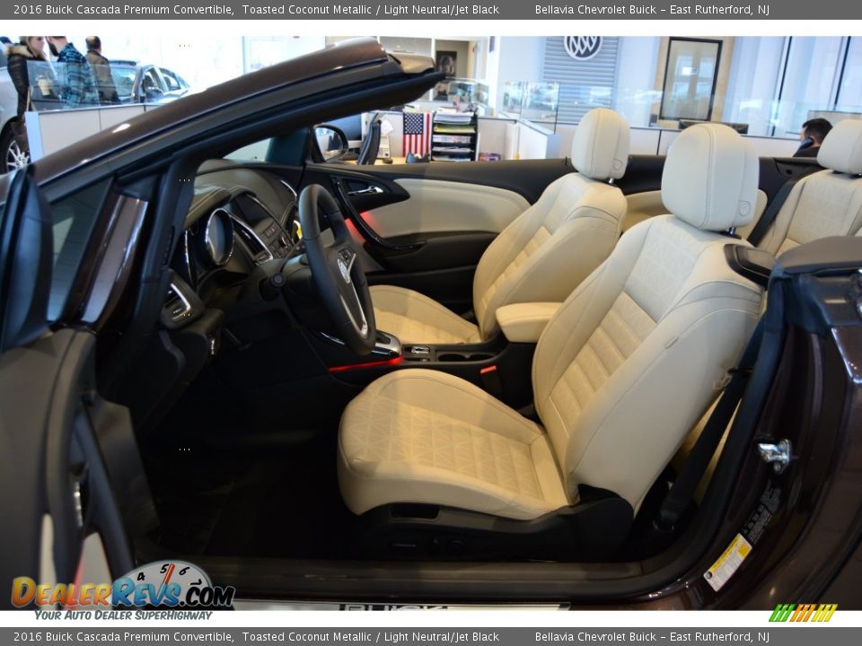 Light Neutral/Jet Black Interior - 2016 Buick Cascada Premium Convertible Photo #9
