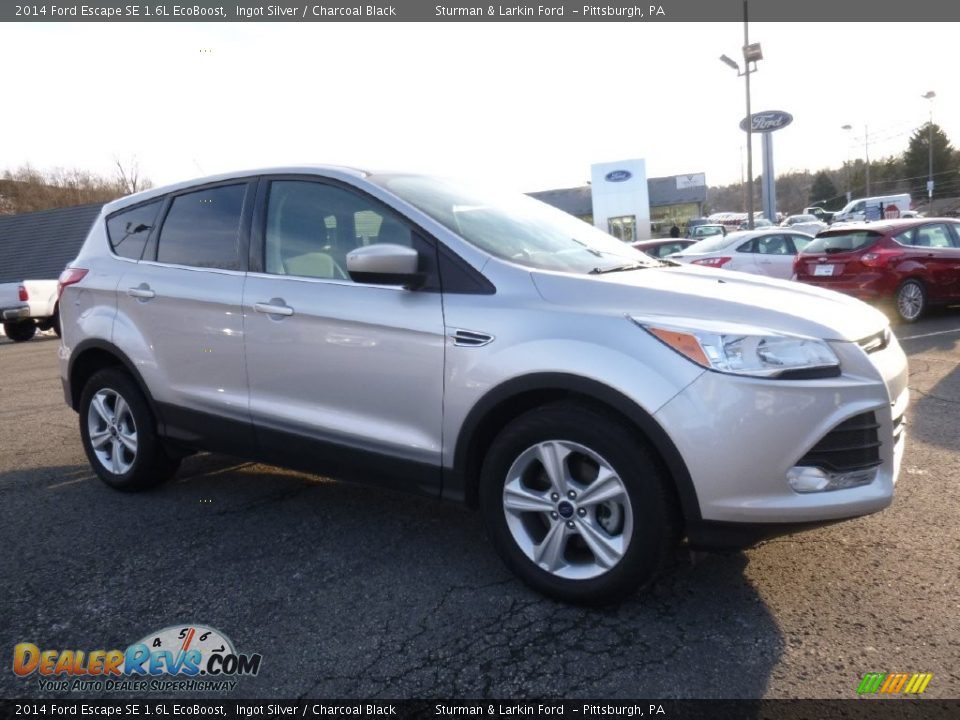 2014 Ford Escape SE 1.6L EcoBoost Ingot Silver / Charcoal Black Photo #1