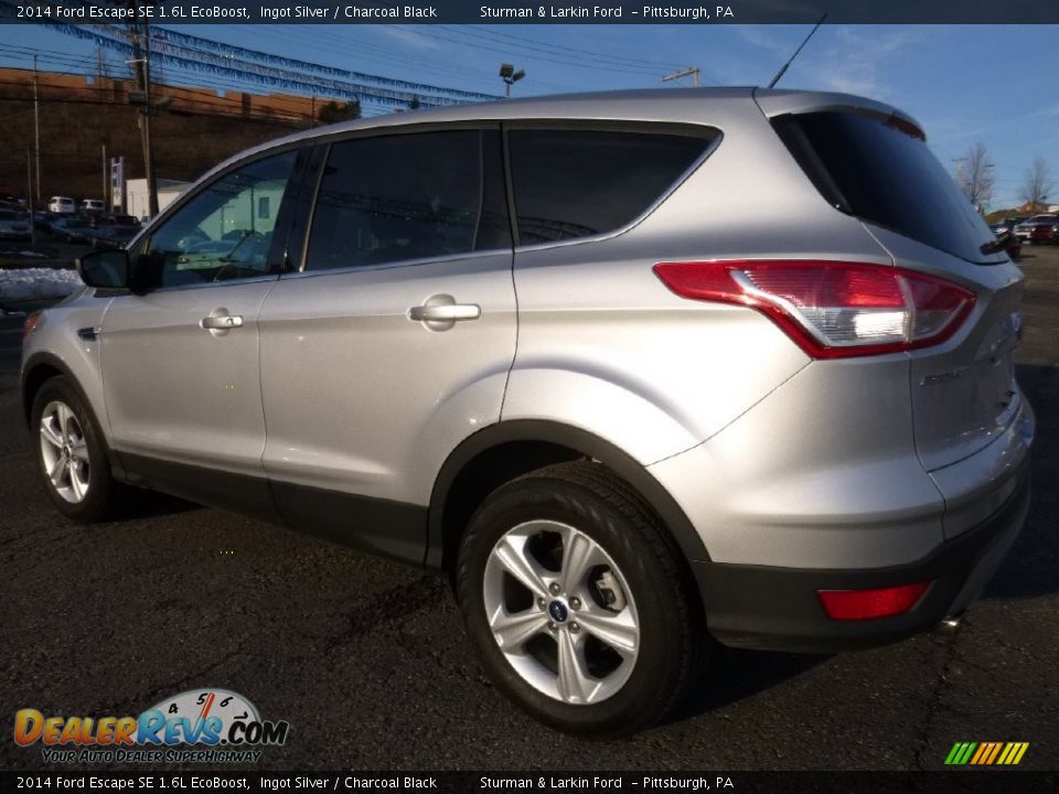2014 Ford Escape SE 1.6L EcoBoost Ingot Silver / Charcoal Black Photo #4