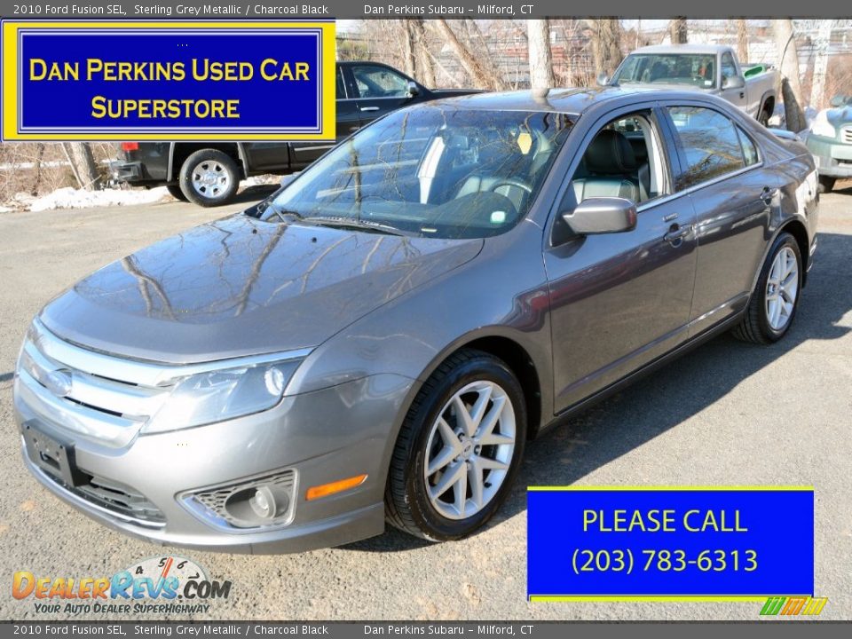 2010 Ford Fusion SEL Sterling Grey Metallic / Charcoal Black Photo #1