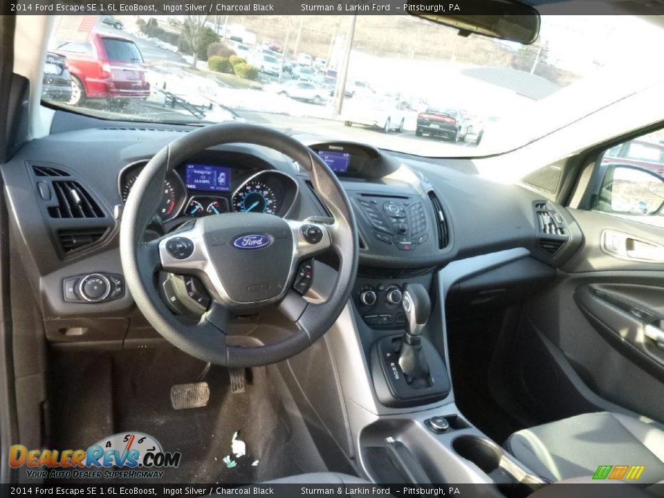 2014 Ford Escape SE 1.6L EcoBoost Ingot Silver / Charcoal Black Photo #9