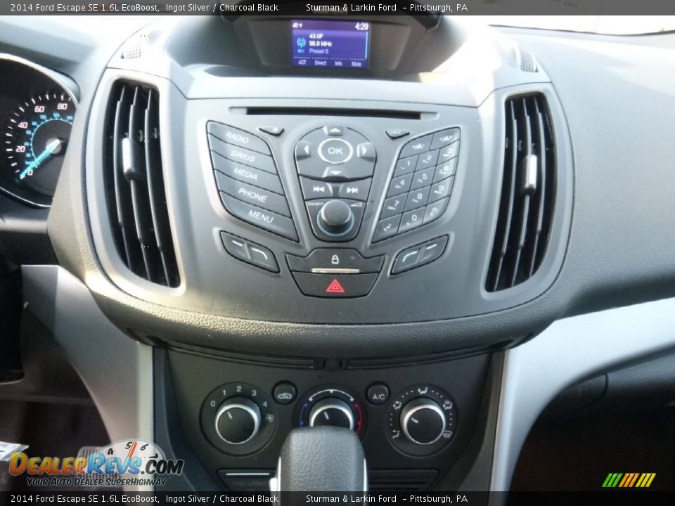 2014 Ford Escape SE 1.6L EcoBoost Ingot Silver / Charcoal Black Photo #14