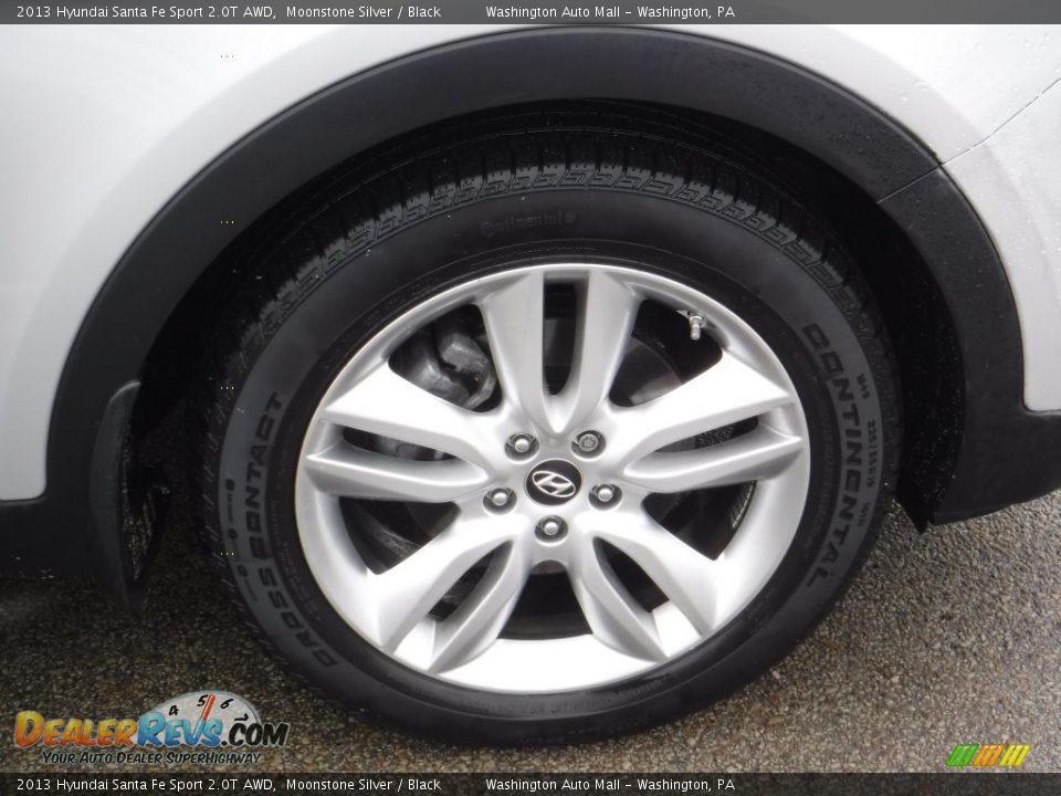 2013 Hyundai Santa Fe Sport 2.0T AWD Moonstone Silver / Black Photo #3