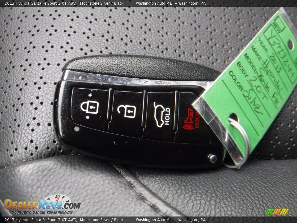 2013 Hyundai Santa Fe Sport 2.0T AWD Moonstone Silver / Black Photo #23