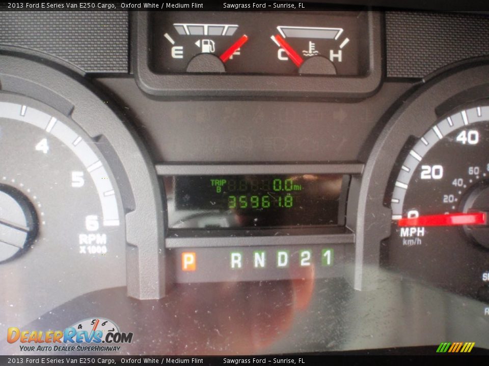 2013 Ford E Series Van E250 Cargo Oxford White / Medium Flint Photo #34
