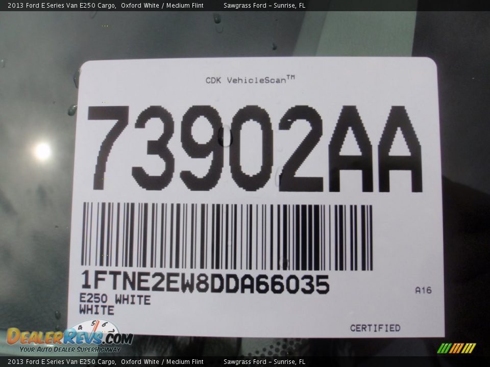 2013 Ford E Series Van E250 Cargo Oxford White / Medium Flint Photo #35