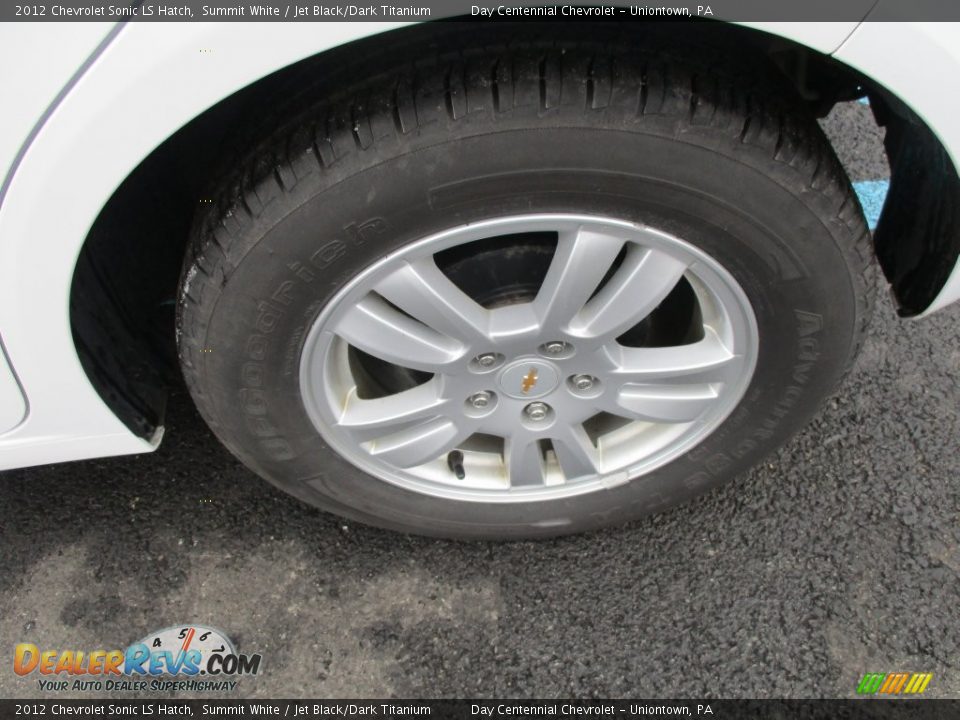 2012 Chevrolet Sonic LS Hatch Summit White / Jet Black/Dark Titanium Photo #3