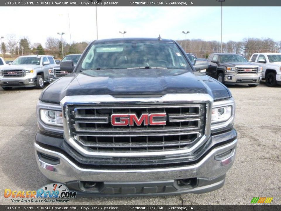 2016 GMC Sierra 1500 SLE Crew Cab 4WD Onyx Black / Jet Black Photo #13