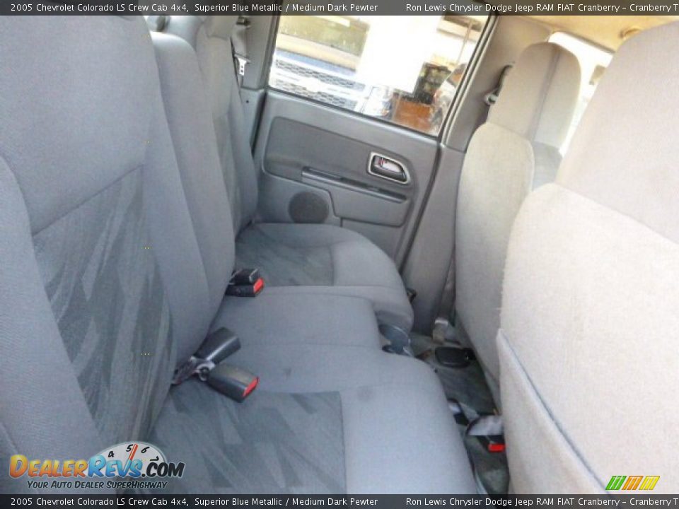 2005 Chevrolet Colorado LS Crew Cab 4x4 Superior Blue Metallic / Medium Dark Pewter Photo #5