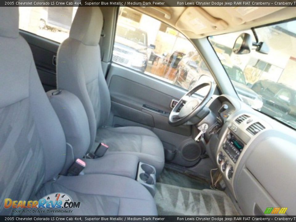 2005 Chevrolet Colorado LS Crew Cab 4x4 Superior Blue Metallic / Medium Dark Pewter Photo #6