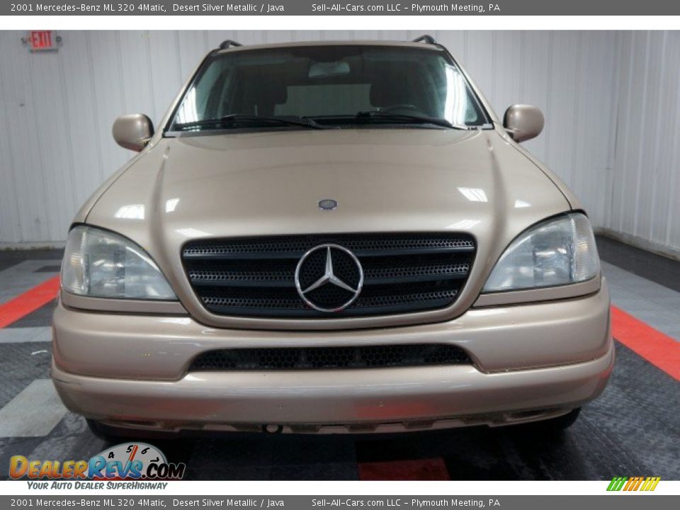 2001 Mercedes-Benz ML 320 4Matic Desert Silver Metallic / Java Photo #4