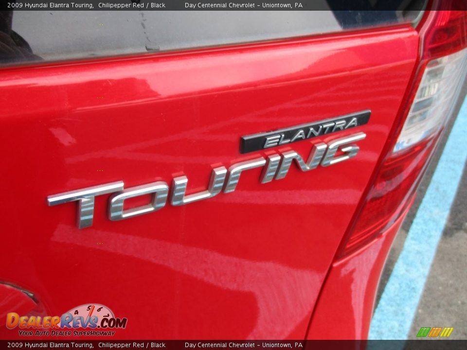 2009 Hyundai Elantra Touring Chilipepper Red / Black Photo #6