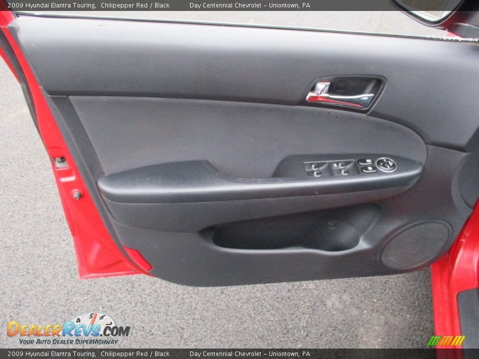 2009 Hyundai Elantra Touring Chilipepper Red / Black Photo #19