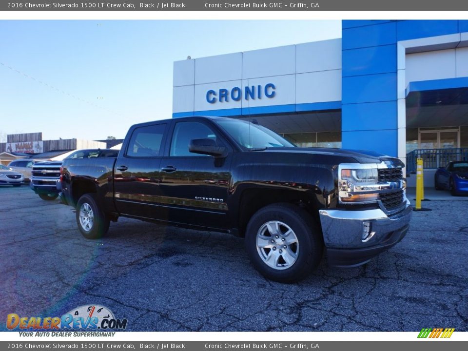 2016 Chevrolet Silverado 1500 LT Crew Cab Black / Jet Black Photo #1