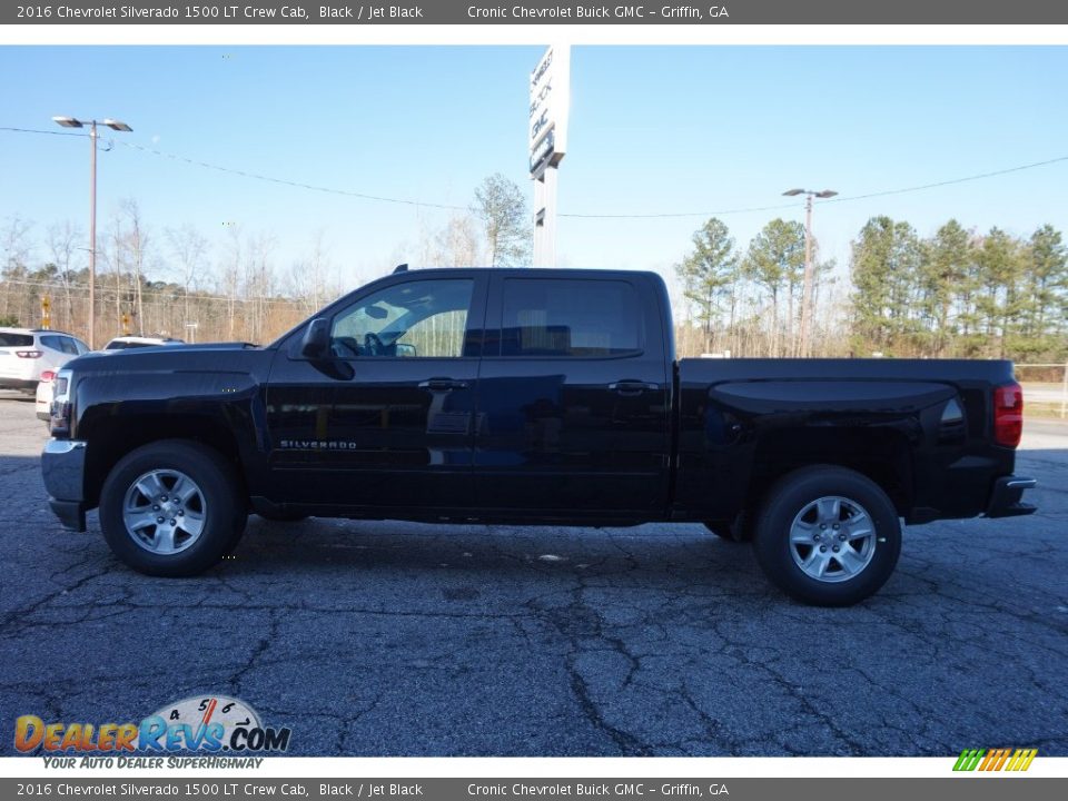 2016 Chevrolet Silverado 1500 LT Crew Cab Black / Jet Black Photo #4