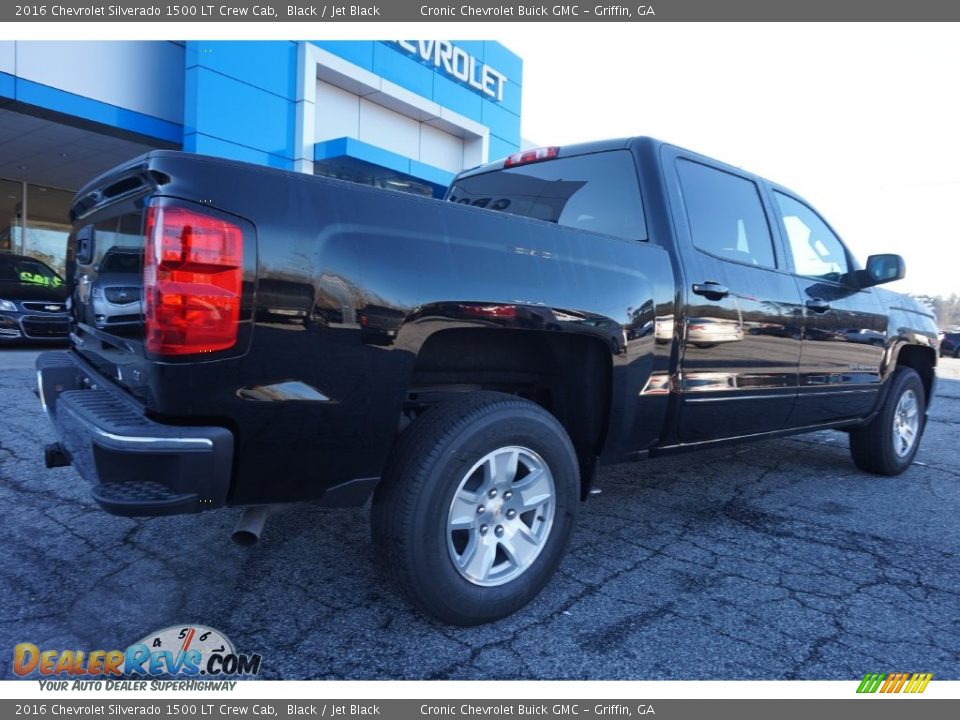 2016 Chevrolet Silverado 1500 LT Crew Cab Black / Jet Black Photo #7