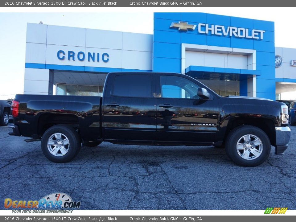 2016 Chevrolet Silverado 1500 LT Crew Cab Black / Jet Black Photo #8