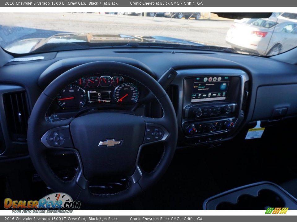 2016 Chevrolet Silverado 1500 LT Crew Cab Black / Jet Black Photo #10