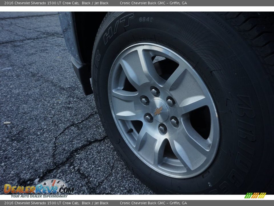2016 Chevrolet Silverado 1500 LT Crew Cab Black / Jet Black Photo #11