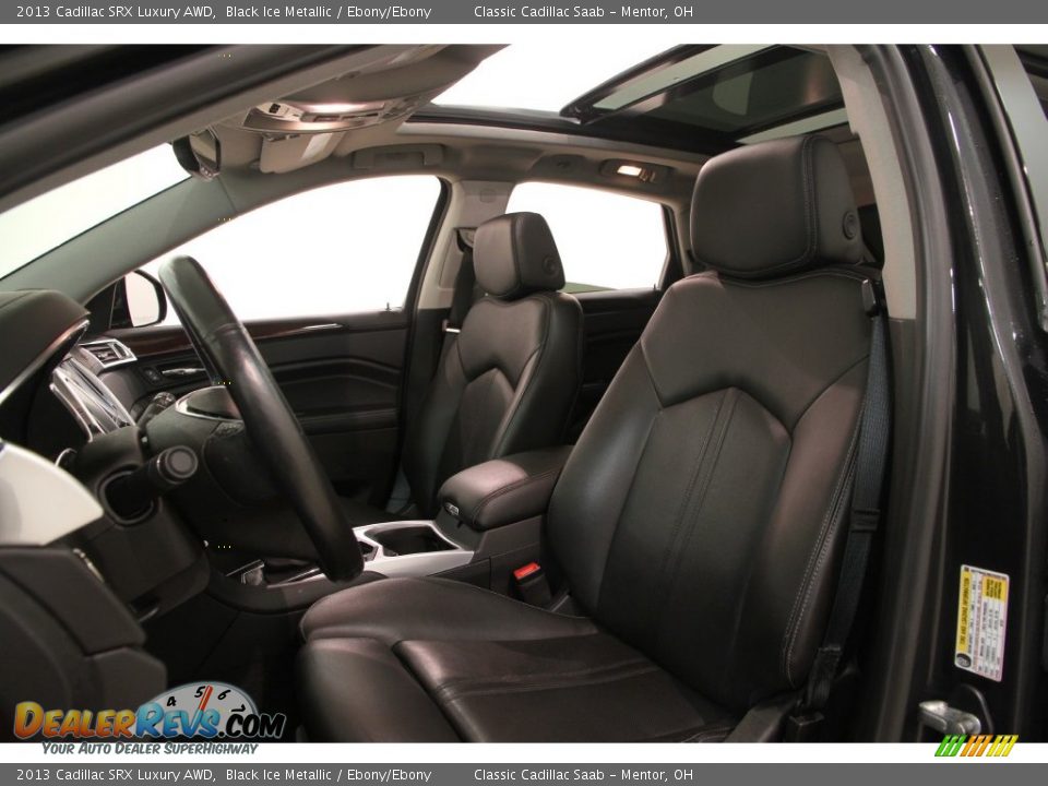 2013 Cadillac SRX Luxury AWD Black Ice Metallic / Ebony/Ebony Photo #6