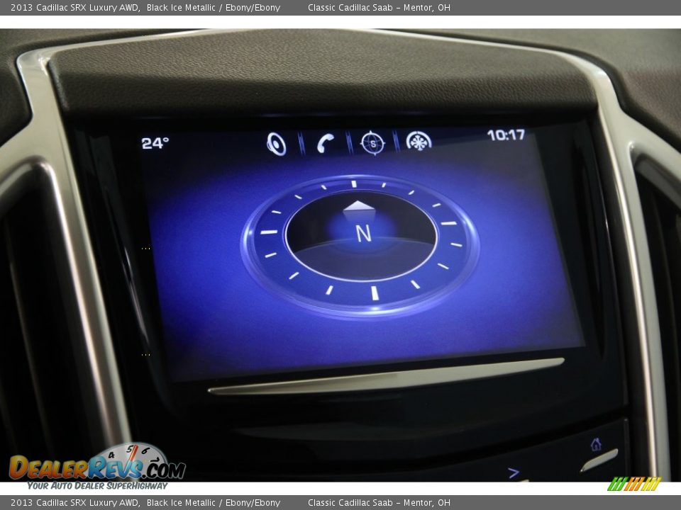 2013 Cadillac SRX Luxury AWD Black Ice Metallic / Ebony/Ebony Photo #15
